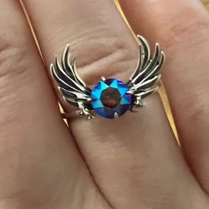 Fragrant Jewels Sterling Silver Rising Phoenix Collection Ring Size 7